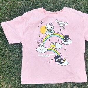 Hello Kitty Pink Rainbow Kids Tee